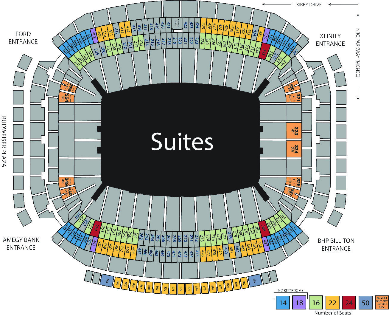 Nrg Stadium Seating Chart Suites