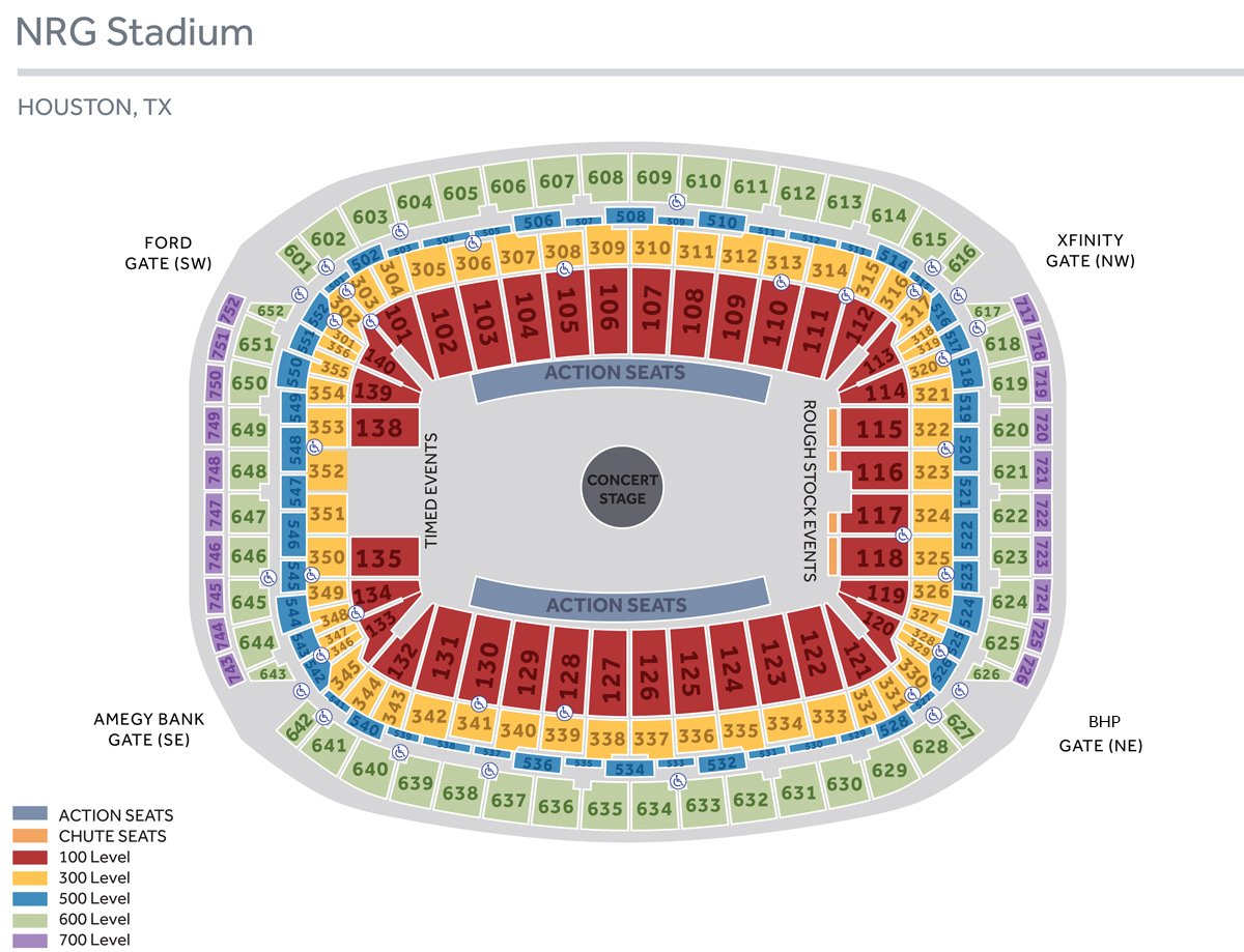 Ticketmaster Houston Rodeo Seating Chart