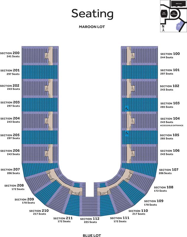 Nrg Seating Chart Concert
